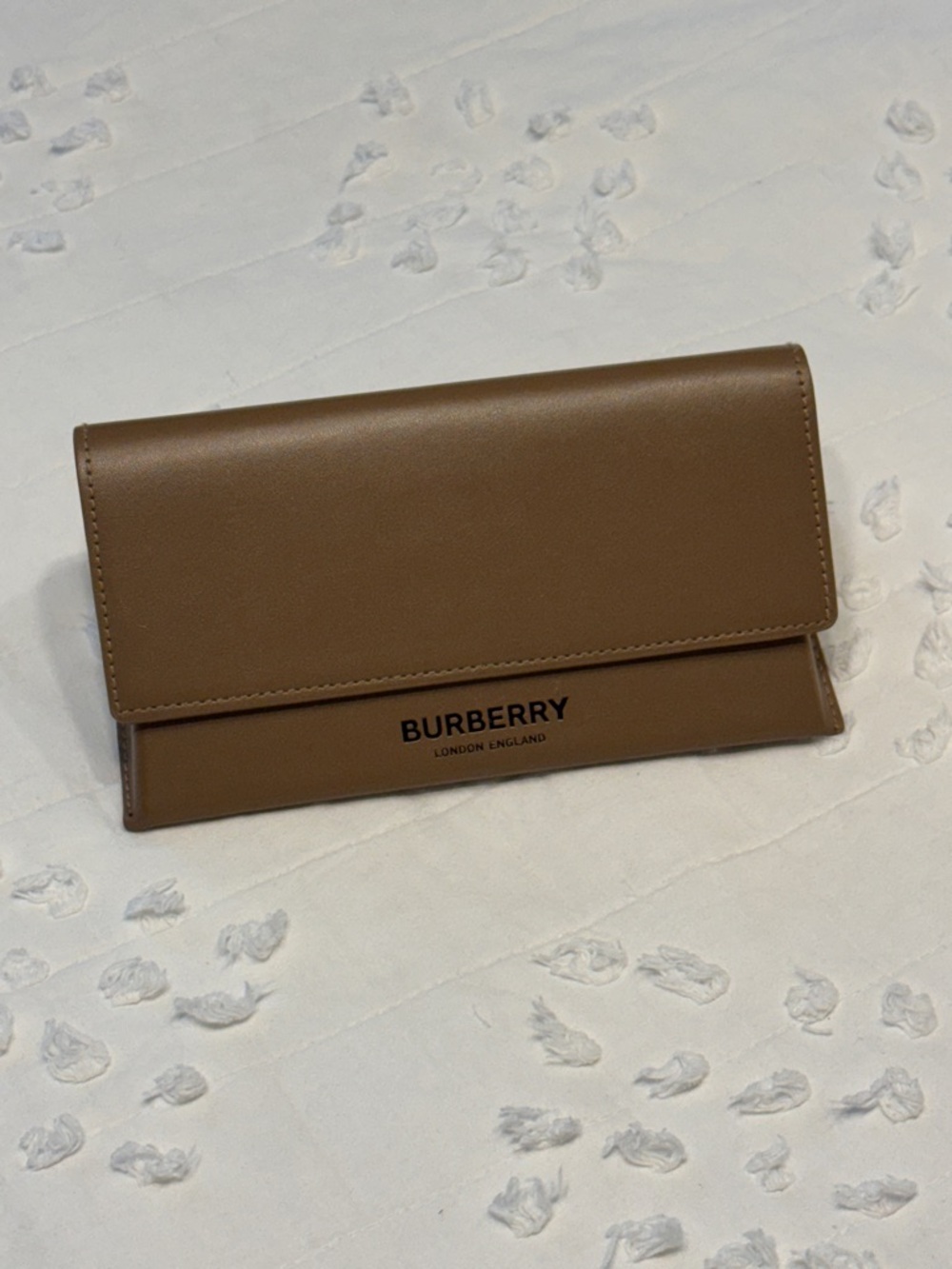 Burberry Brown Leather Sunglasses Bag